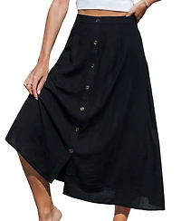 Cupshe Women's A-Line Button Closure Skirt