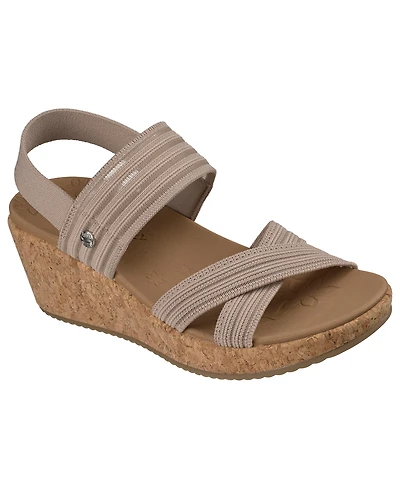 Skechers Women's Arch Fit Beverlee 2.0 - Bali Vibes Wedge Sandals from Finish Line