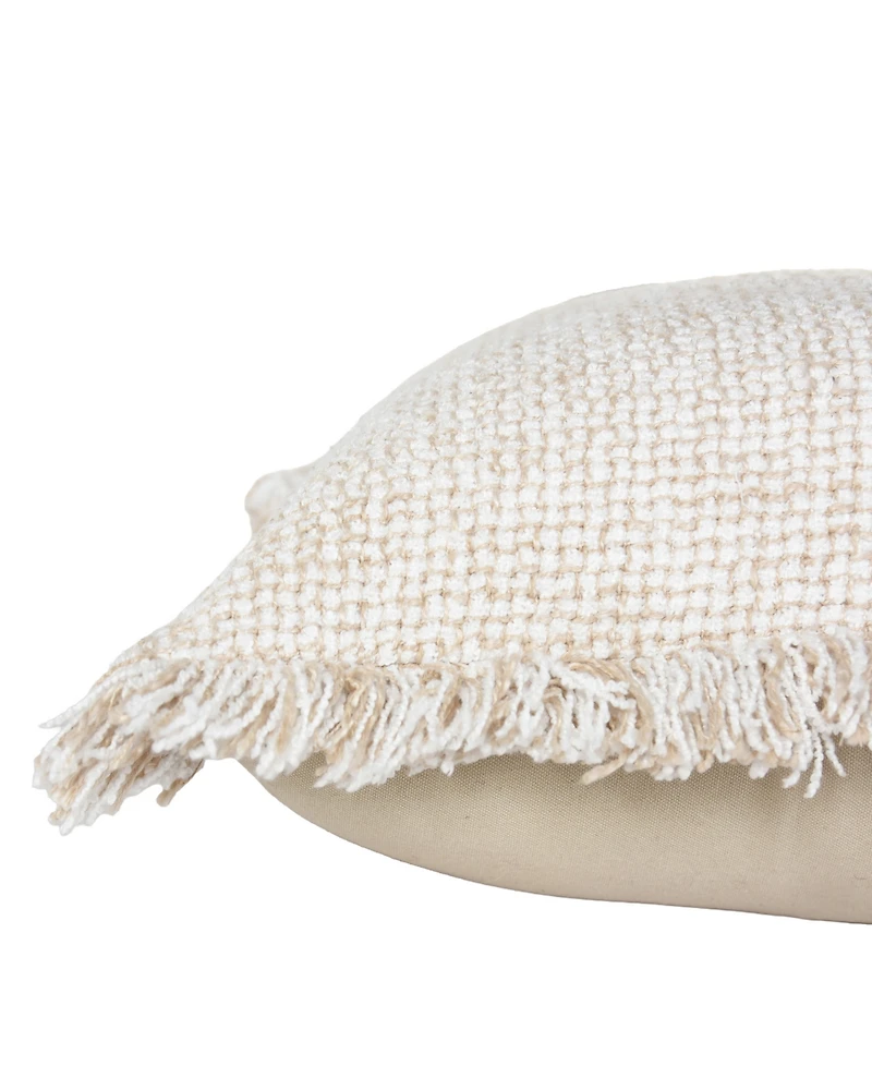 Rizzy Home Gertrude Cotton Blend Decorative Pillow, 20" x 20"