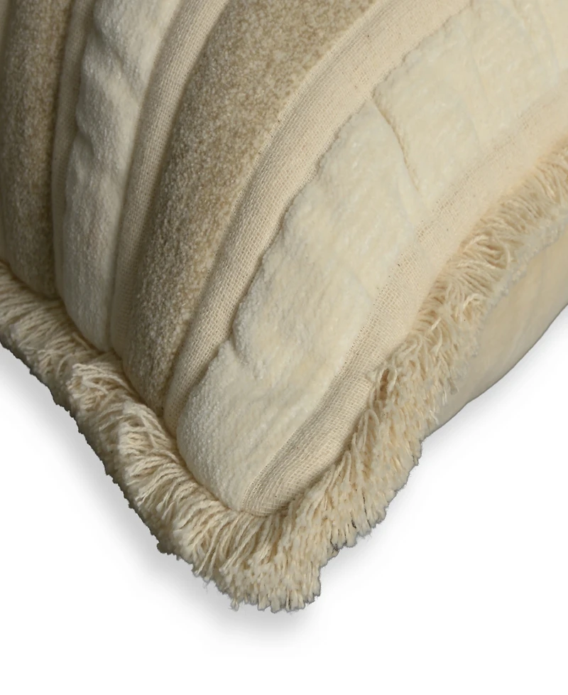 Rizzy Home Fannie Cotton Decorative Pillow, 14" x 26"