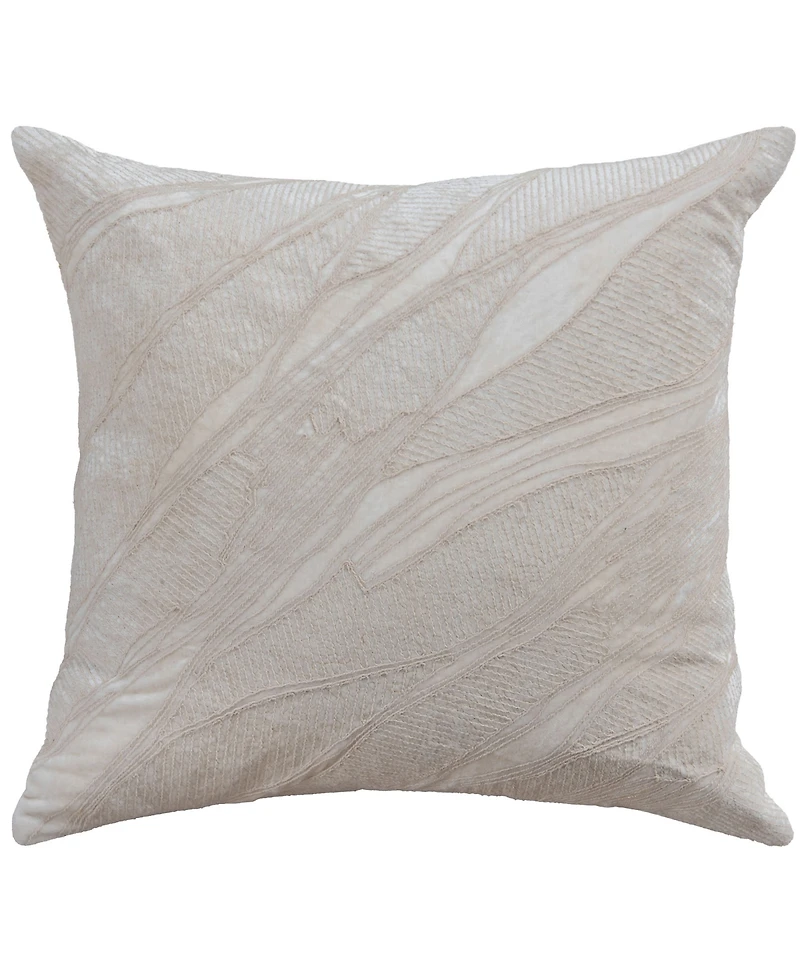 Rizzy Home Veda Velvet Decorative Pillow, 22" x 22"