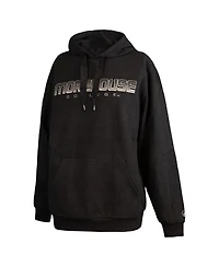 Fisll Men's Black Morehouse Maroon Tigers Puff Print Sliced Pullover Hoodie