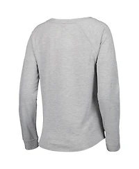 Outerstuff Juniors Heathered Gray Seattle Seahawks All Striped Up Raglan Long Sleeve T-Shirt