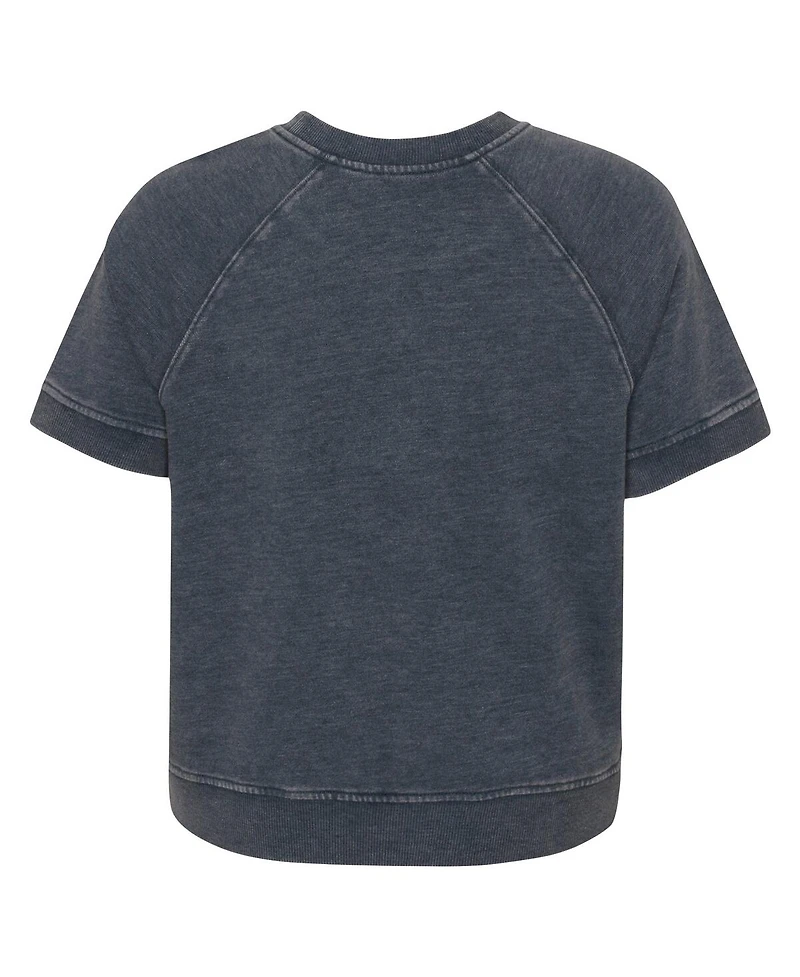 Outerstuff Girls Juniors Heather Charcoal Los Angeles Rams Cheer Squad Raglan T-Shirt