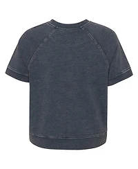 Outerstuff Girls Juniors Heather Charcoal Los Angeles Rams Cheer Squad Raglan T-Shirt