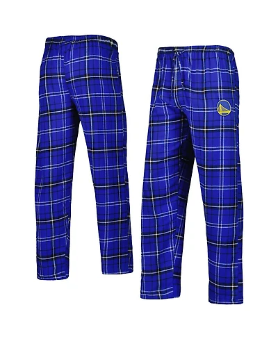 Concepts Sport Men's Royal/Black Golden State Warriors Ultimate Plaid Flannel Pants