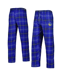 Concepts Sport Men's Royal/Black Golden State Warriors Ultimate Plaid Flannel Pants