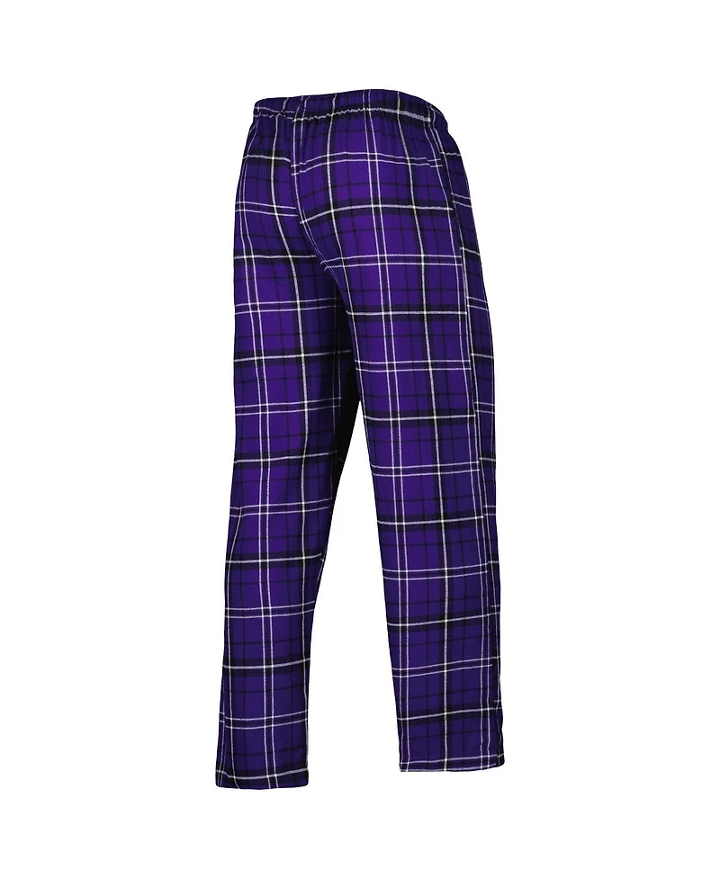 Concepts Sport Men's Purple/Black Phoenix Suns Ultimate Plaid Flannel Pants