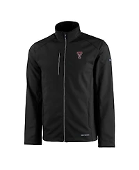 Cutter & Buck Men's Black Texas Tech Red Raiders Evoke Eco Softshell Full-Zip Jacket