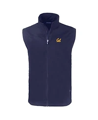 Cutter & Buck Men's Navy Cal Bears Charter Eco Full-Zip Vest