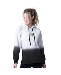 Msx By Michael Strahan Women's Black Miami Dolphins Daniela Pullover Hoodie