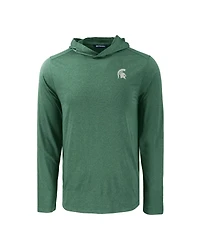 Cutter & Buck Men's Green Michigan State Spartans Coastline Epic Comfort Eco Long Sleeve Hoodie