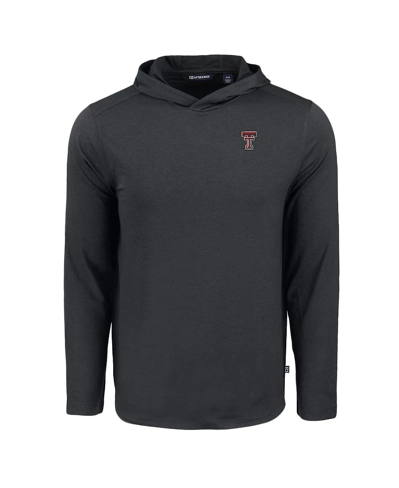 Cutter & Buck Men's Red Texas Tech Raiders Coastline Epic Comfort Eco Long Sleeve Hoodie