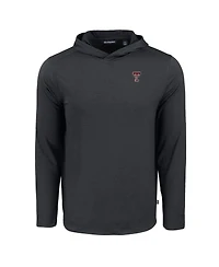 Cutter & Buck Men's Red Texas Tech Raiders Coastline Epic Comfort Eco Long Sleeve Hoodie