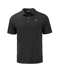 Cutter & Buck Men's Black Purdue Boilermakers Coastline Epic Comfort Eco Polo Shirt