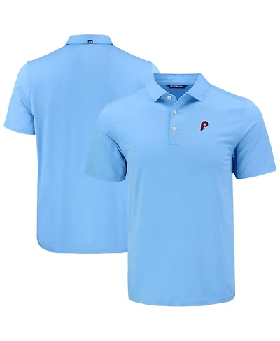 Cutter & Buck Men's Powder Blue Philadelphia Phillies Coastline Epic Comfort Eco Polo Shirt