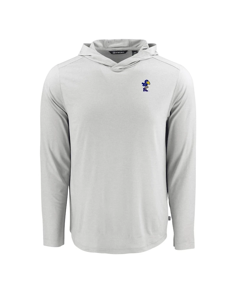 Cutter & Buck Men's Gray Clemson Tigers Coastline Epic Comfort Eco Long Sleeve Hoodie