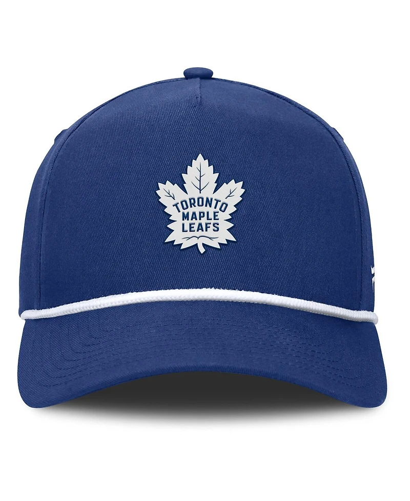 Fanatics Men's Blue Toronto Maple Leaf's Authentic Pro Rink Roper A-Frame Adjustable Hat
