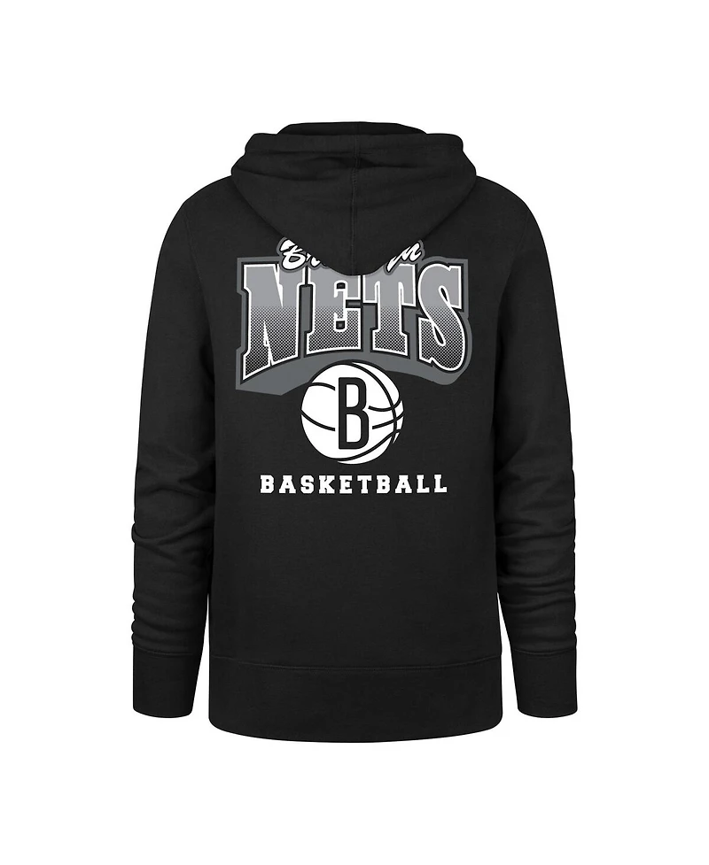 '47 Brand Men's Black Brooklyn Nets 2025/26 City Edition Jab Step Headline Hoodie