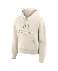 Fanatics Women's Cream Los Angeles Dodgers Legacy Fleece Hoodie