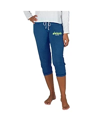 Concepts Sport Women's Navy Seattle Seahawks Quest Knit Capri Pants