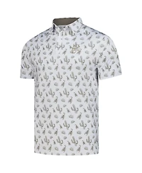 Flomotion Men's Gray Wm Phoenix Open Calyspo Cactus Polo Shirt