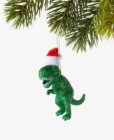 Holiday Lane All About You Dinosaur With Santa Hat Ornament, Exclusively at Macy's