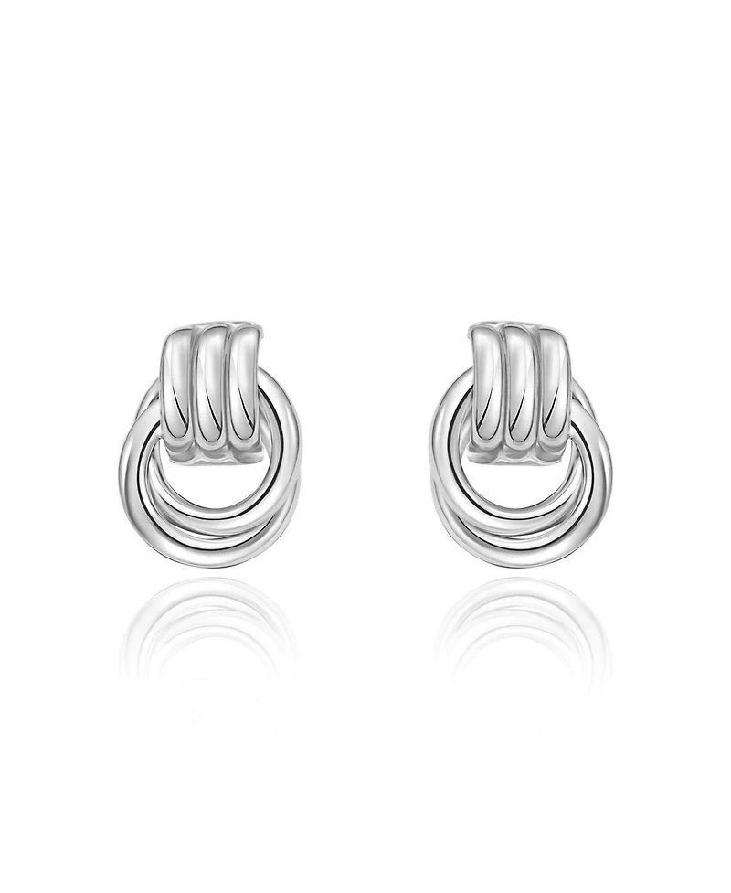 The Lovery Gold Doorknocker Stud Earring Sterling Silver