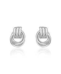 The Lovery Gold Doorknocker Stud Earring Sterling Silver