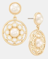 Charter Club Imitation Pearl Drop Earrings, Macy's Exclusive