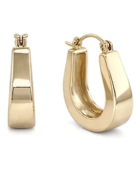 And Now This Polished Click Top Hoop Earrings