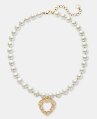Charter Club Imitation Pearl Heart Pendant Necklace, Macy's Exclusive