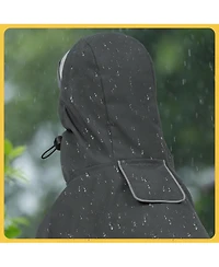 Aronkl Waterproof Windproof Dog Rain Jacket With Hood For Active Breeds