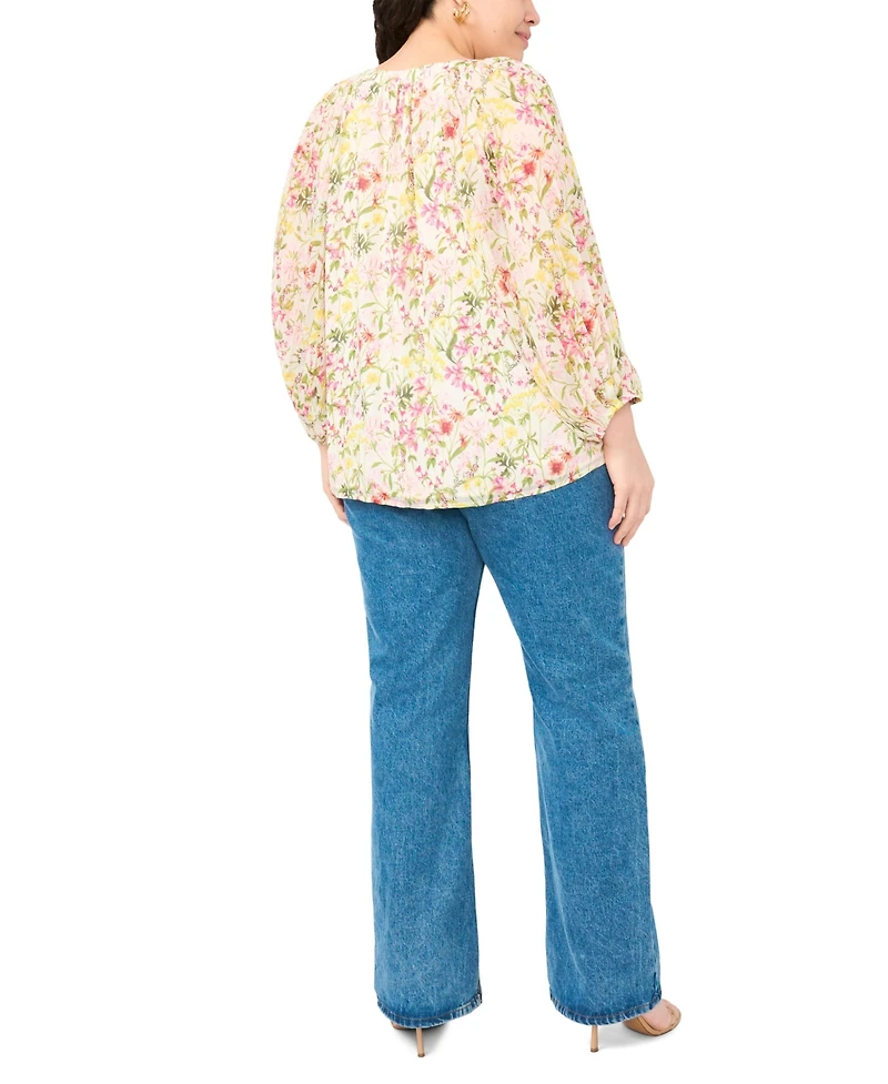 Vince Camuto Plus V-Neck Top