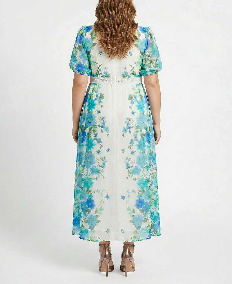 Taylor Plus V-Neck Maxi Dress