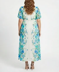 Taylor Plus V-Neck Maxi Dress