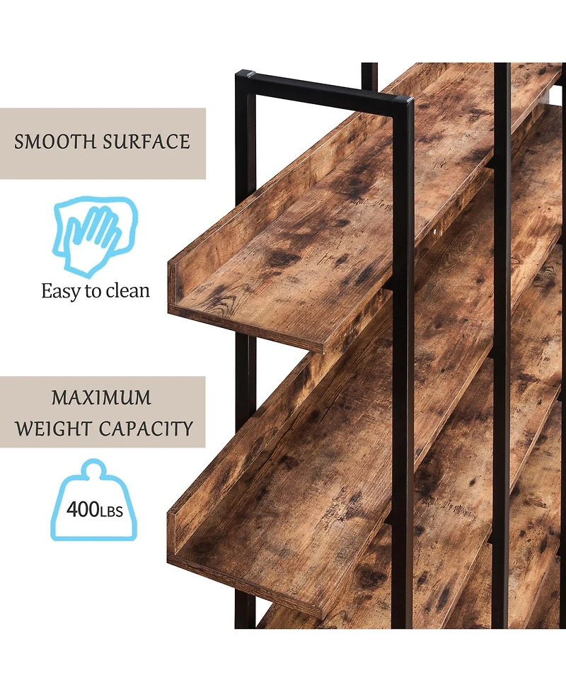 Rainsken 5 Tier Open Bookcase