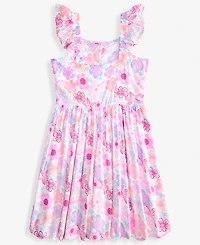 Epic Threads Girls' Xs-xl Tropical Floral-Print Button Dress, Macy's Exclusive