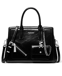 Michael Kors Laila Small Center Zip Satchel Bag