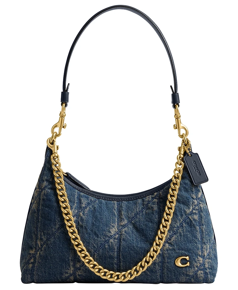 Coach Soft Quilted Loved Denim Juliet Small Shoulder Bag