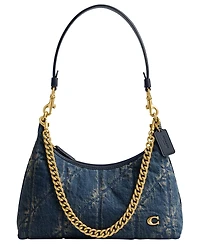 Coach Soft Quilted Loved Denim Juliet Small Shoulder Bag