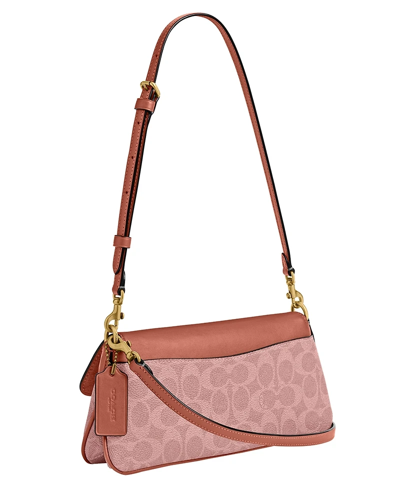 Coach Coated Canvas Signature Jet Small Shoulder Bag