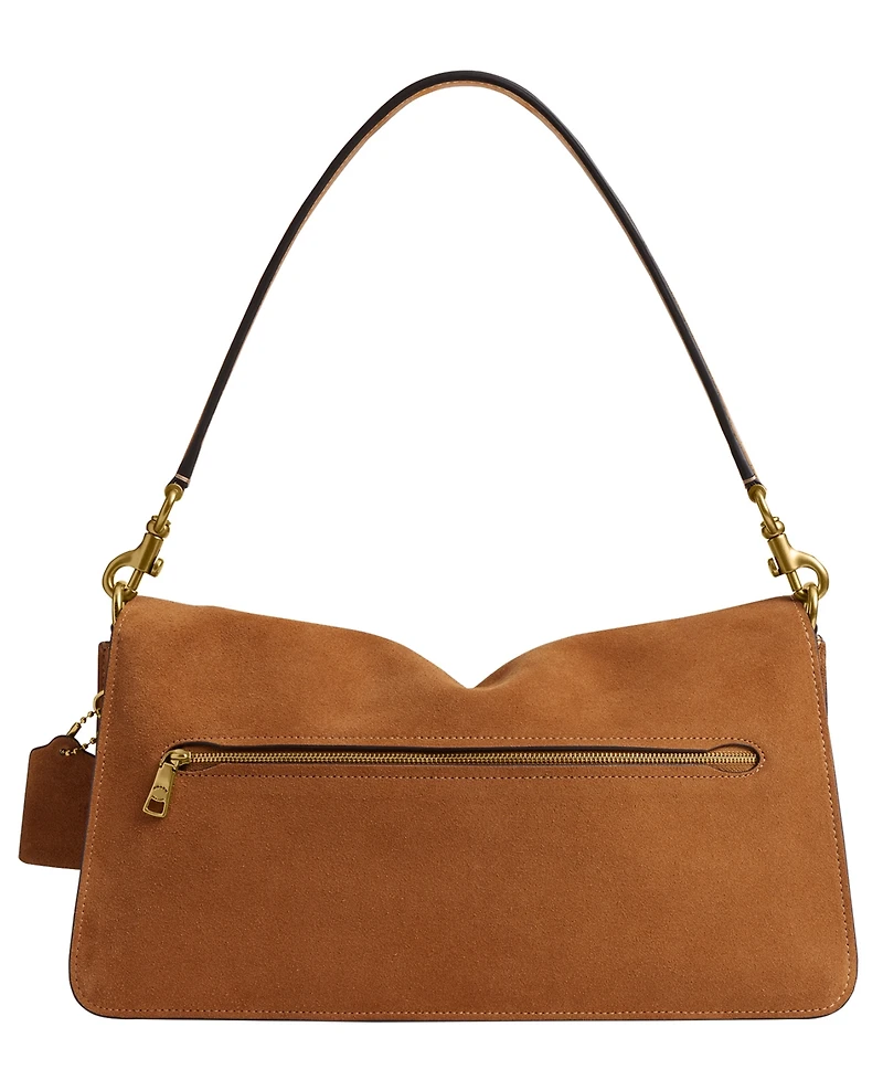 Coach Suede Tabby Leather Medium Shoulder Bag