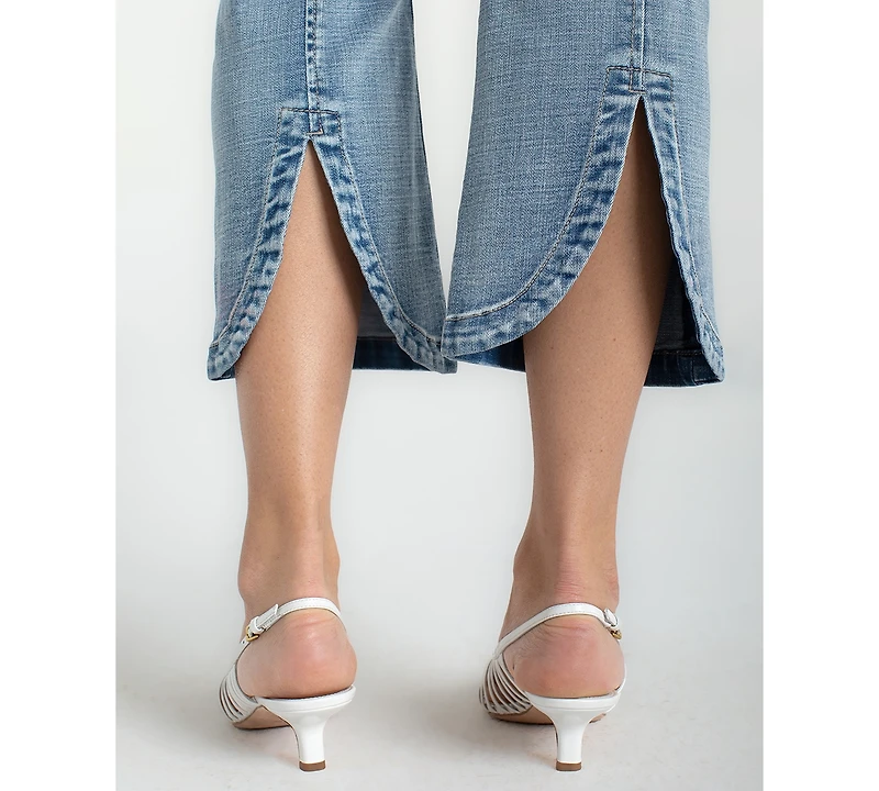 Liverpool Los Angeles Petite Gia Glider Crop Flare Jeans