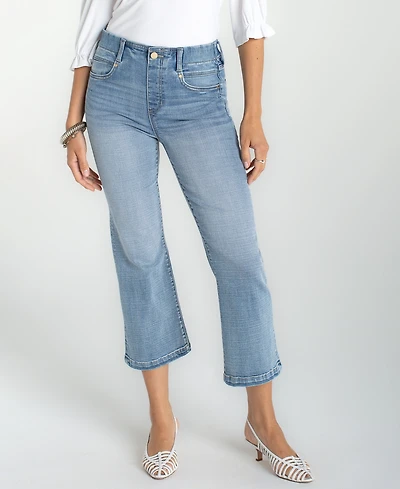 Liverpool Los Angeles Petite Gia Glider Crop Flare Jeans