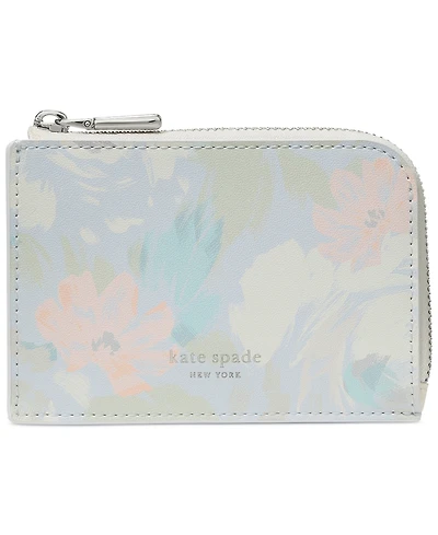 kate spade new york Mini Zip Leather Card Case Wallet