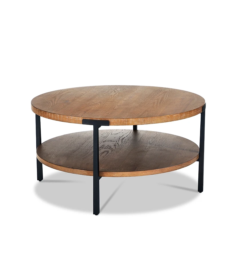 Knox 35" Wood Round Coffee Table