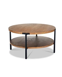Knox 35" Wood Round Coffee Table