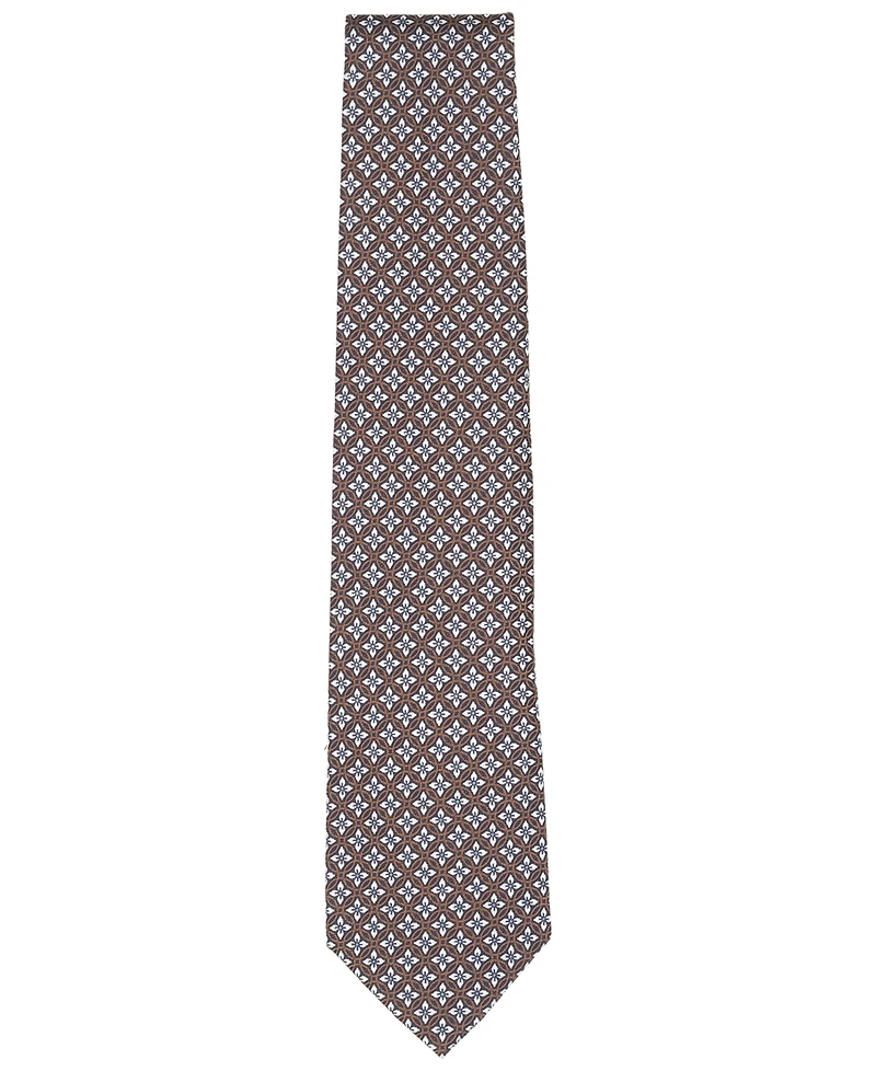B by Brooks Brothers Men's Classic Circle Florette Pattern Tie