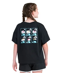 adidas Girls' 8-16 Short-Sleeve Drop Shoulder T-Shirt